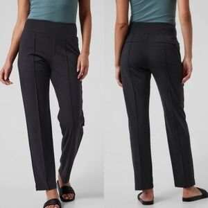 Athleta Eastbound Straight Trouser Pant in Black